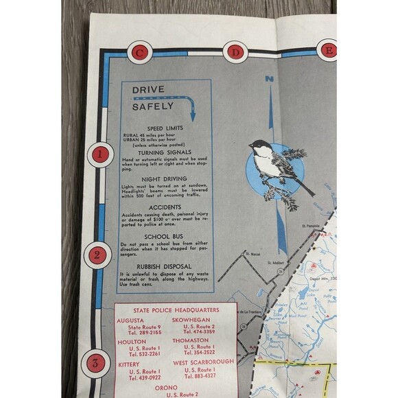 Lot Of 4 Vintage 1960s-70s  New England Road Maps Gulf Sunoco Midas Maine Boston - Picture 4 of 11